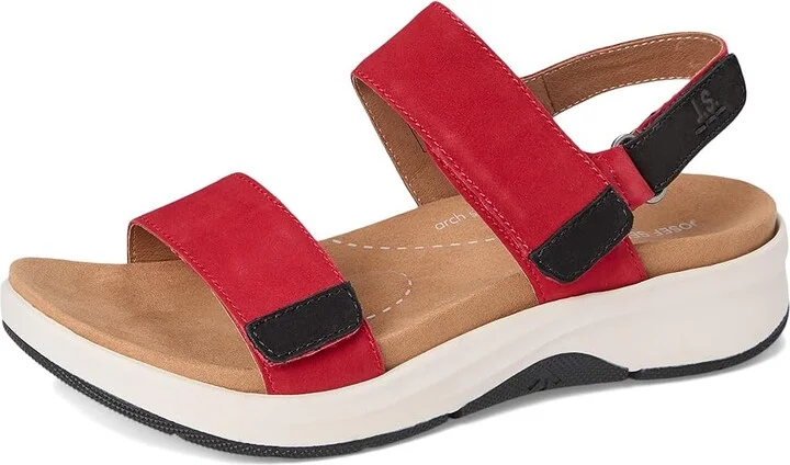 Josef Seibel Estelle 04 Women's Sandals Red : EU 42 (US Women's 11) M, Leather - Image 5
