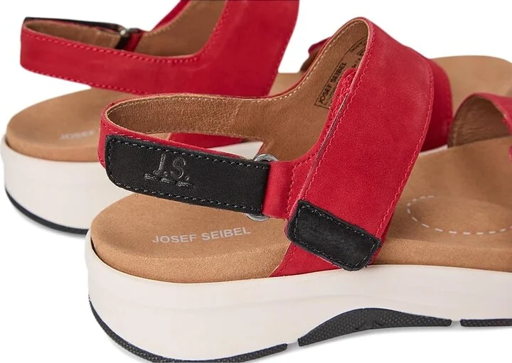 Josef Seibel Estelle 04 Women's Sandals Red : EU 42 (US Women's 11) M, Leather - Image 7