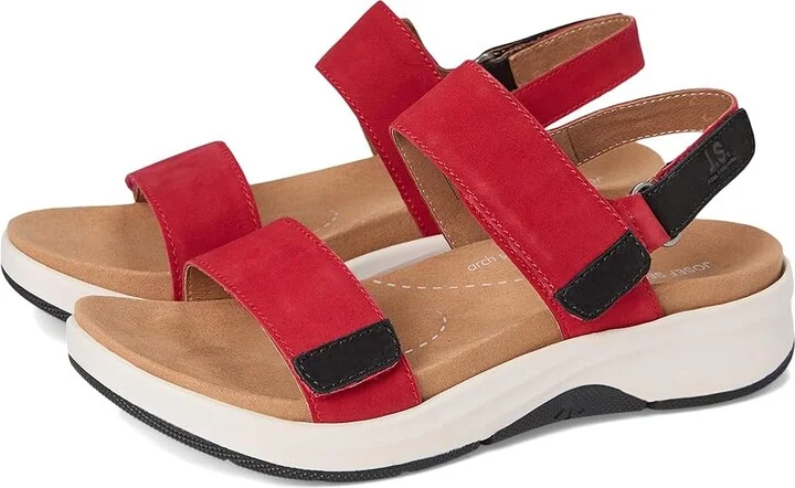 Josef Seibel Estelle 04 Women's Sandals Red : EU 42 (US Women's 11) M, Leather