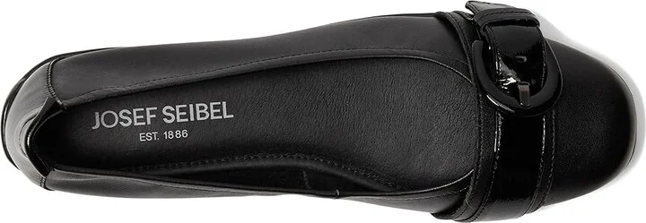 Josef Seibel Fenja 23 Women's Flat Shoes Black : EU 36 (US Women's 5-5.5) M, Leather - Image 2