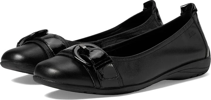 Josef Seibel Fenja 23 Women's Flat Shoes Black : EU 36 (US Women's 5-5.5) M, Leather