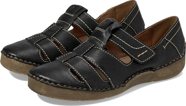 Josef Seibel Fergey 59 Women's Shoes Black Navomi : EU 37 (US Women's 6-6.5) M, Leather