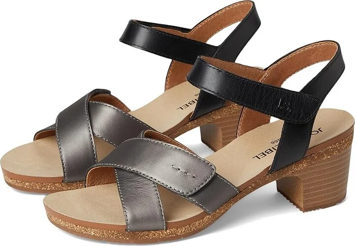 Josef Seibel Grace 01 Women's Sandals Basalt Kombi : EU 36 (US Women's 5-5.5) M, Leather/Rubber