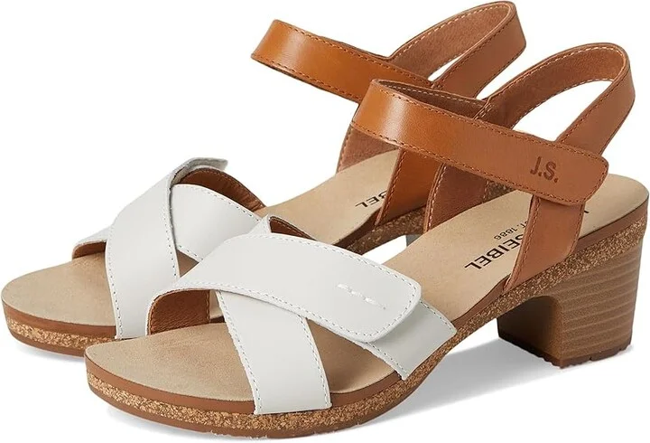 Josef Seibel Grace 01 Women's Sandals Off-White Kombi : EU 38 (US Women's 7-7.5) M, Leather/Rubber