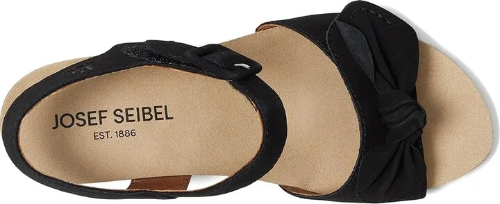 Josef Seibel Grace 11 Women's Sandals Black : EU 38 (US Women's 7-7.5) M, Leather/Rubber - Image 2