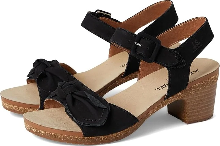 Josef Seibel Grace 11 Women's Sandals Black : EU 38 (US Women's 7-7.5) M, Leather/Rubber