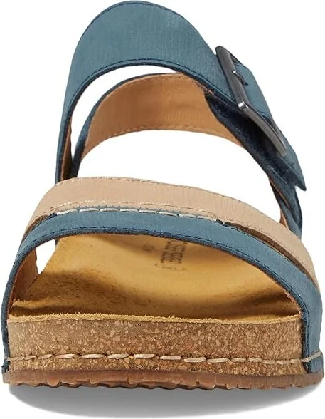 Josef Seibel Hannah 01 Women's Shoes Azur/Kombi Plio : EU 37 (US Women's 6-6.5) M, Leather - Image 2