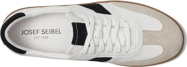 Josef Seibel Joleen 01 Women's Flat Shoes White/Black : EU 42 (US Women's 11) M, Leather - Image 2