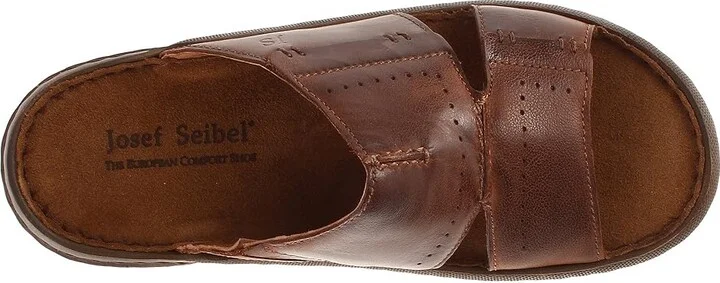 Josef Seibel Logan 21 Men's Sandals Nut : EU 45 (US Men's 11-11.5) M, Leather - Image 3