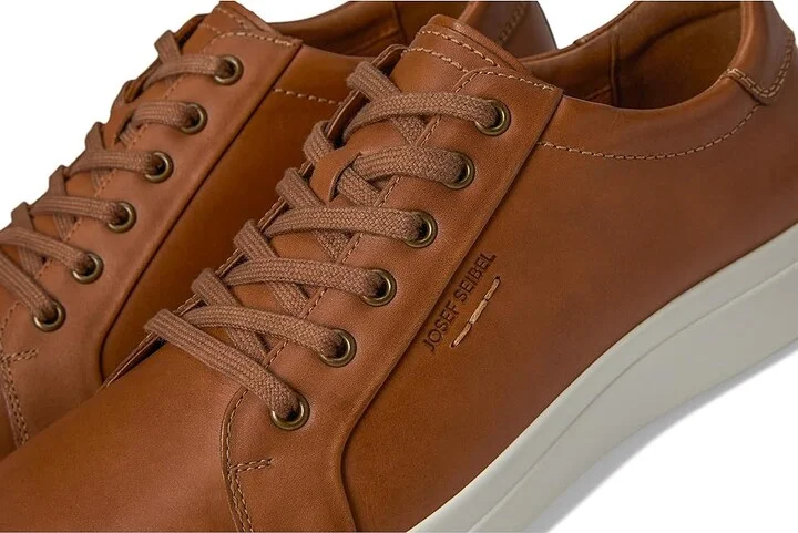 Josef Seibel Maddox 05 Men's Lace-up Boots Cognac : EU 44 (US Men's 10.5) M, Leather - Image 7