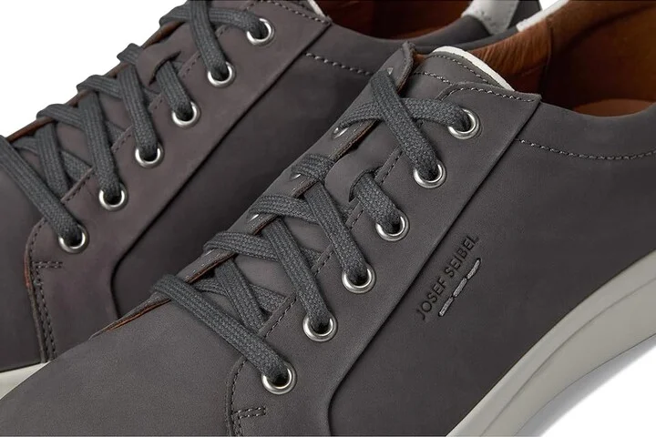 Josef Seibel Maddox 05 Men's Lace-up Boots Grey : EU 47 (US Men's 13) M, Leather - Image 7