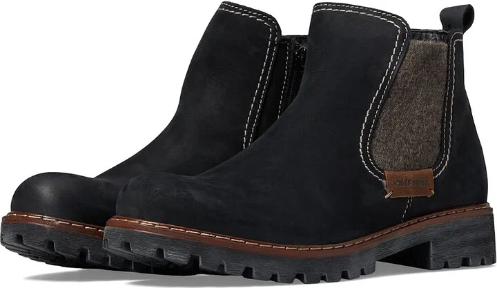 Josef Seibel Marta 03 Women's Shoes Black/Kombi Ungaro/Washed : EU 36 (US Women's 5-5.5) M, Leather