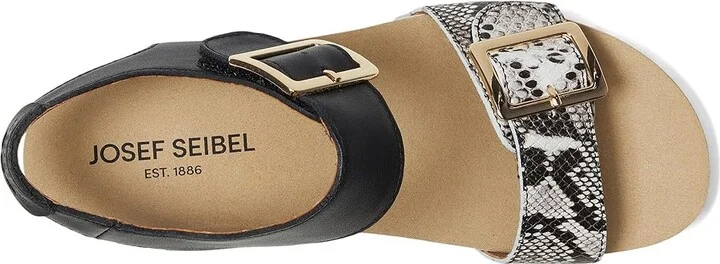 Josef Seibel Quinn 02 Women's Shoes Black Snake : EU 36 (US Women's 5-5.5) M, Leather - Image 2