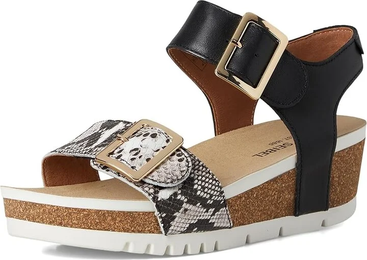 Josef Seibel Quinn 02 Women's Shoes Black Snake : EU 36 (US Women's 5-5.5) M, Leather - Image 5
