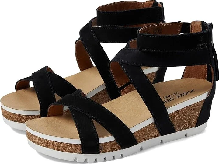 Josef Seibel Quinn 05 Women's Shoes Black Softnubuk : EU 36 (US Women's 5-5.5) M, Leather