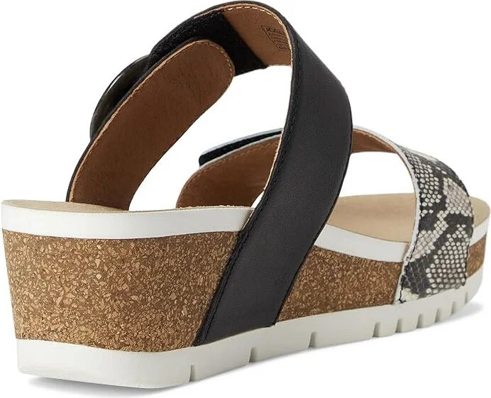 Josef Seibel Quinn 14 Women's Sandals Black Snake : EU 39 (US Women's 8-8.5) M, Leather/Rubber - Image 4
