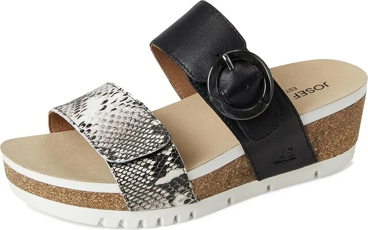 Josef Seibel Quinn 14 Women's Sandals Black Snake : EU 39 (US Women's 8-8.5) M, Leather/Rubber - Image 5