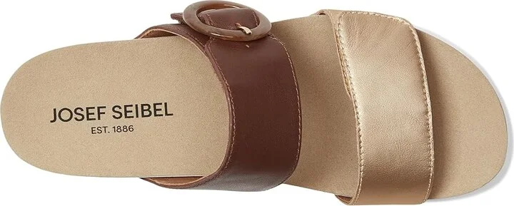 Josef Seibel Quinn 14 Women's Sandals Gold Kombi : EU 39 (US Women's 8-8.5) M, Leather/Rubber - Image 2
