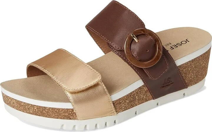 Josef Seibel Quinn 14 Women's Sandals Gold Kombi : EU 39 (US Women's 8-8.5) M, Leather/Rubber - Image 5