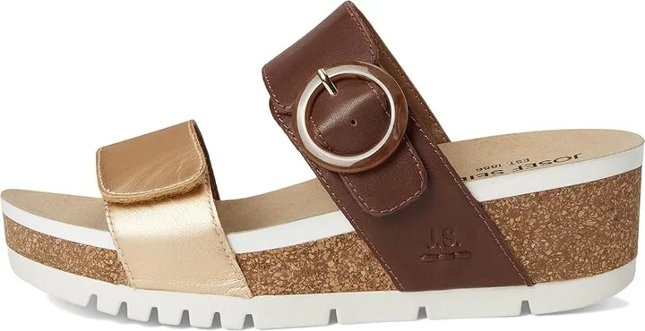 Josef Seibel Quinn 14 Women's Sandals Gold Kombi : EU 39 (US Women's 8-8.5) M, Leather/Rubber - Image 6
