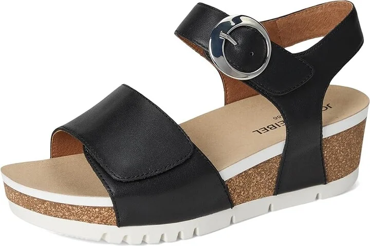 Josef Seibel Quinn 16 Women's Sandals Black : EU 42 (US Women's 11) M, Leather - Image 5