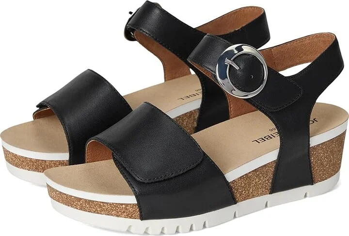 Josef Seibel Quinn 16 Women's Sandals Black : EU 42 (US Women's 11) M, Leather