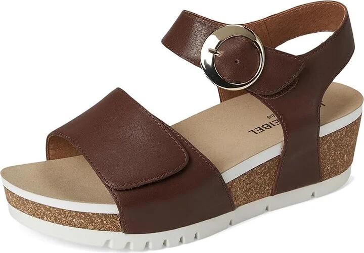 Josef Seibel Quinn 16 Women's Sandals Cognac : EU 38 (US Women's 7-7.5) M, Leather - Image 5