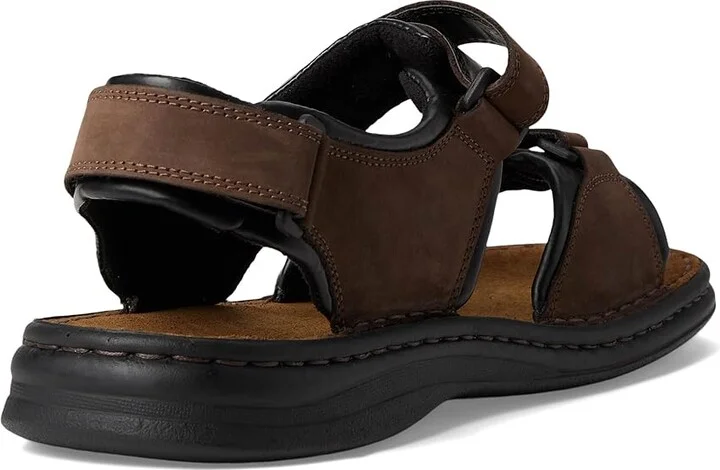 Josef Seibel Rafe Men's Hook and Loop Shoes Brasil/Black Fettnubuk : EU 44 (US Men's 10.5) M, Leather - Image 4