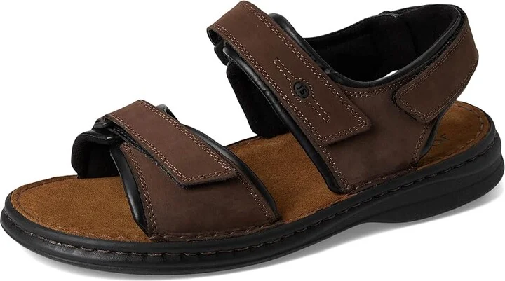 Josef Seibel Rafe Men's Hook and Loop Shoes Brasil/Black Fettnubuk : EU 44 (US Men's 10.5) M, Leather - Image 5