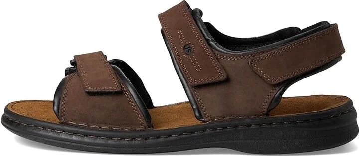 Josef Seibel Rafe Men's Hook and Loop Shoes Brasil/Black Fettnubuk : EU 44 (US Men's 10.5) M, Leather - Image 6
