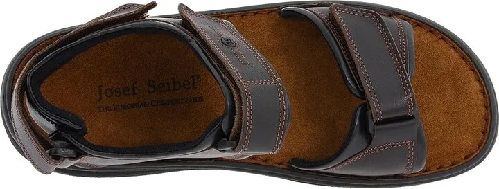 Josef Seibel Rafe Men's Hook and Loop Shoes Dakota Moro/Black : EU 44 (US Men's 10.5) M, Leather - Image 3