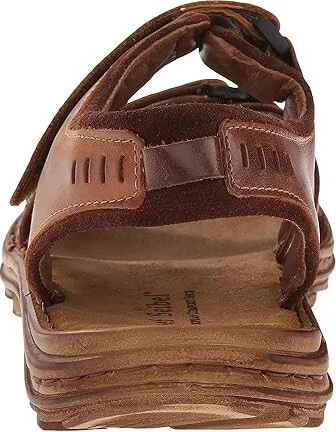 Josef Seibel Raul 19 Men's Sandals Castagne/Brasil : EU 44 (US Men's 10.5) M, Full Grain leather - Image 5