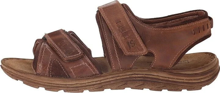 Josef Seibel Raul 19 Men's Sandals Castagne/Brasil : EU 44 (US Men's 10.5) M, Full Grain leather - Image 7