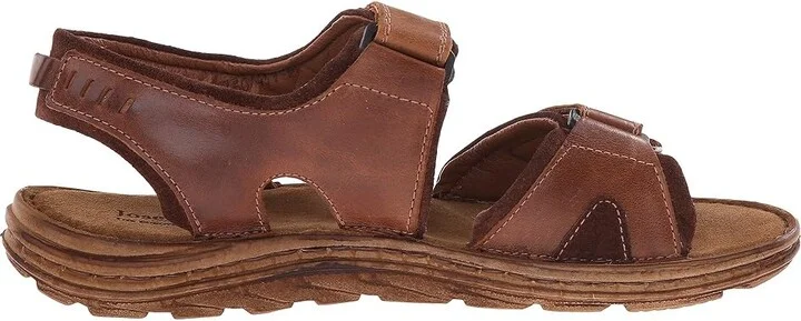 Josef Seibel Raul 19 Men's Sandals Castagne/Brasil : EU 44 (US Men's 10.5) M, Full Grain leather - Image 8