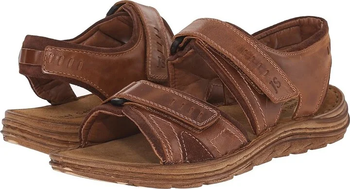Josef Seibel Raul 19 Men's Sandals Castagne/Brasil : EU 44 (US Men's 10.5) M, Full Grain leather