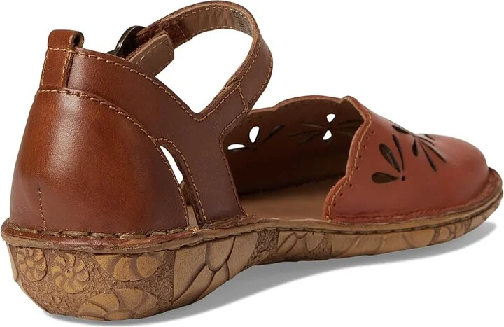 Josef Seibel Rosalie 04 Women's Flat Shoes Orange/Camel : EU 36 (US Women's 5-5.5) M, Leather - Image 4