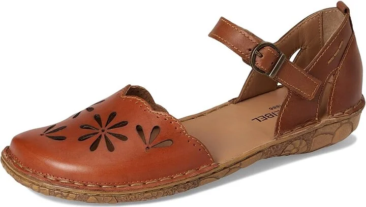 Josef Seibel Rosalie 04 Women's Flat Shoes Orange/Camel : EU 36 (US Women's 5-5.5) M, Leather - Image 5