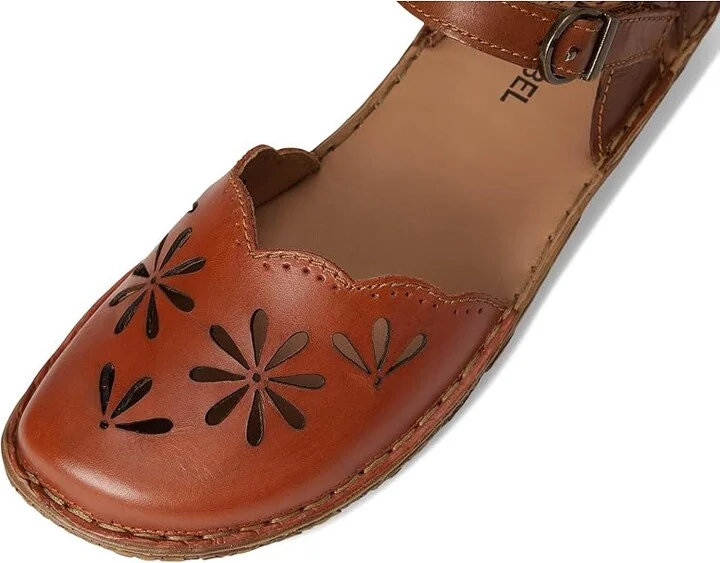 Josef Seibel Rosalie 04 Women's Flat Shoes Orange/Camel : EU 36 (US Women's 5-5.5) M, Leather - Image 7