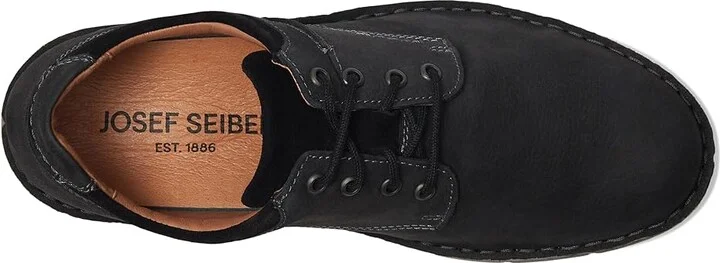 Josef Seibel Ruben 02 Men's Lace-up Boots Black : EU 43 (US Men's 9.5-10) M, Leather/Rubber - Image 2