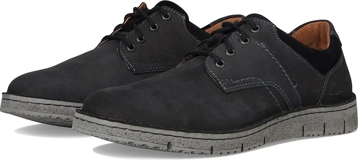 Josef Seibel Ruben 02 Men's Lace-up Boots Black : EU 43 (US Men's 9.5-10) M, Leather/Rubber
