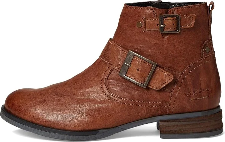 Josef Seibel Sanja 16 Boots Women's Boots Cognac : EU 39 (US Women's 8-8.5) M, Leather - Image 6