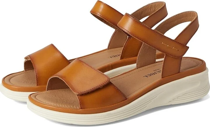 Josef Seibel Sevran 01 Women's Sandals Amber : EU 37 (US Women's 6-6.5) M, Leather