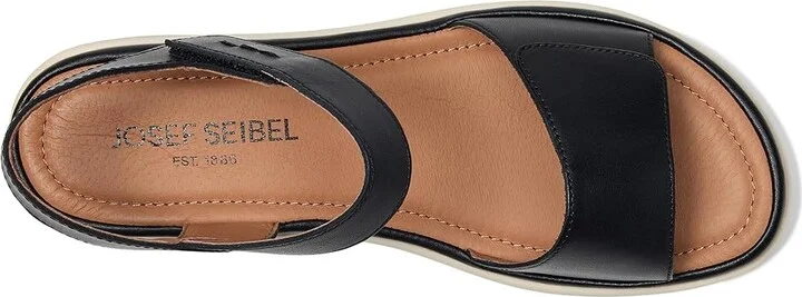 Josef Seibel Sevran 01 Women's Sandals Black : EU 38 (US Women's 7-7.5) M, Leather - Image 2