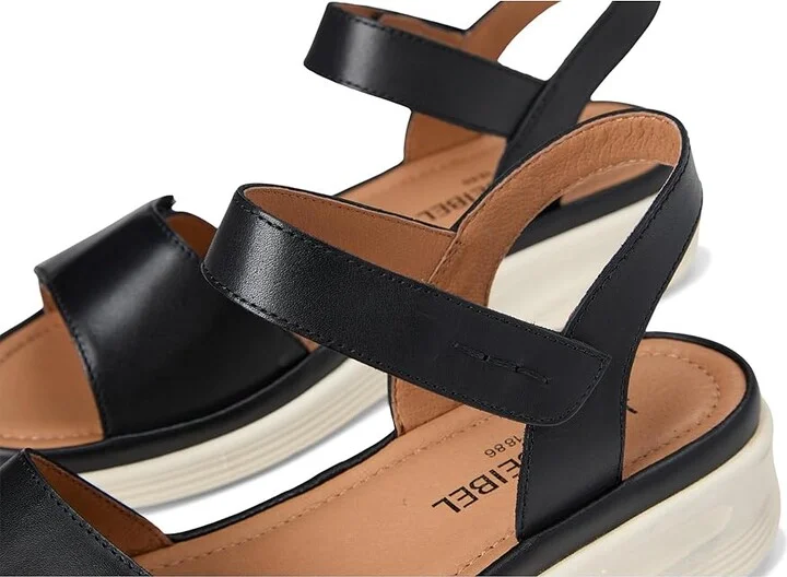 Josef Seibel Sevran 01 Women's Sandals Black : EU 38 (US Women's 7-7.5) M, Leather - Image 7