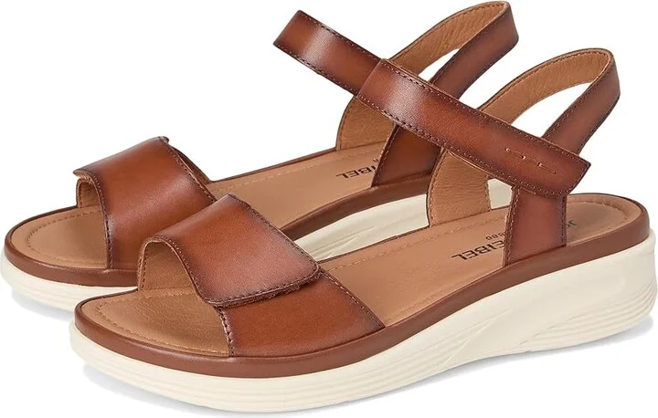Josef Seibel Sevran 01 Women's Sandals Cognac : EU 40 (US Women's 9-9.5) M, Leather