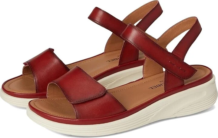 Josef Seibel Sevran 01 Women's Sandals Hibiscus : EU 39 (US Women's 8-8.5) M, Leather