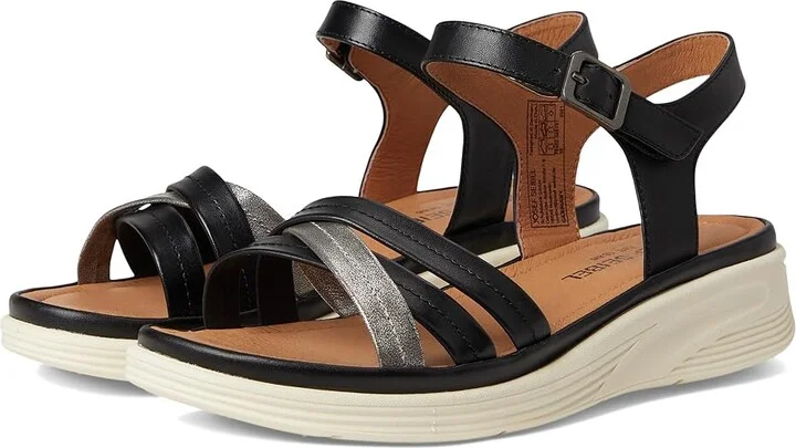 Josef Seibel Sevran 02 Women's Sandals Black : EU 36 (US Women's 5-5.5) M, Leather