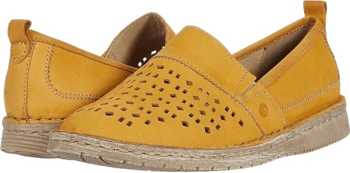 Josef Seibel Sofie 27 Women's Slip on Shoes Yellow : EU 38 (US Women's 7-7.5) M, Leather