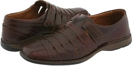 Josef Seibel Steven Men's Flat Shoes Roma Marone : EU 45 (US Men's 11-11.5) M, Leather
