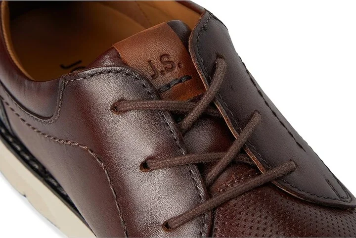 Josef Seibel Stuart 02 Men's Lace Up Wing Tip Shoes Castagne-Combi : EU 46 (US Men's 12) M, Full Grain leather - Image 7